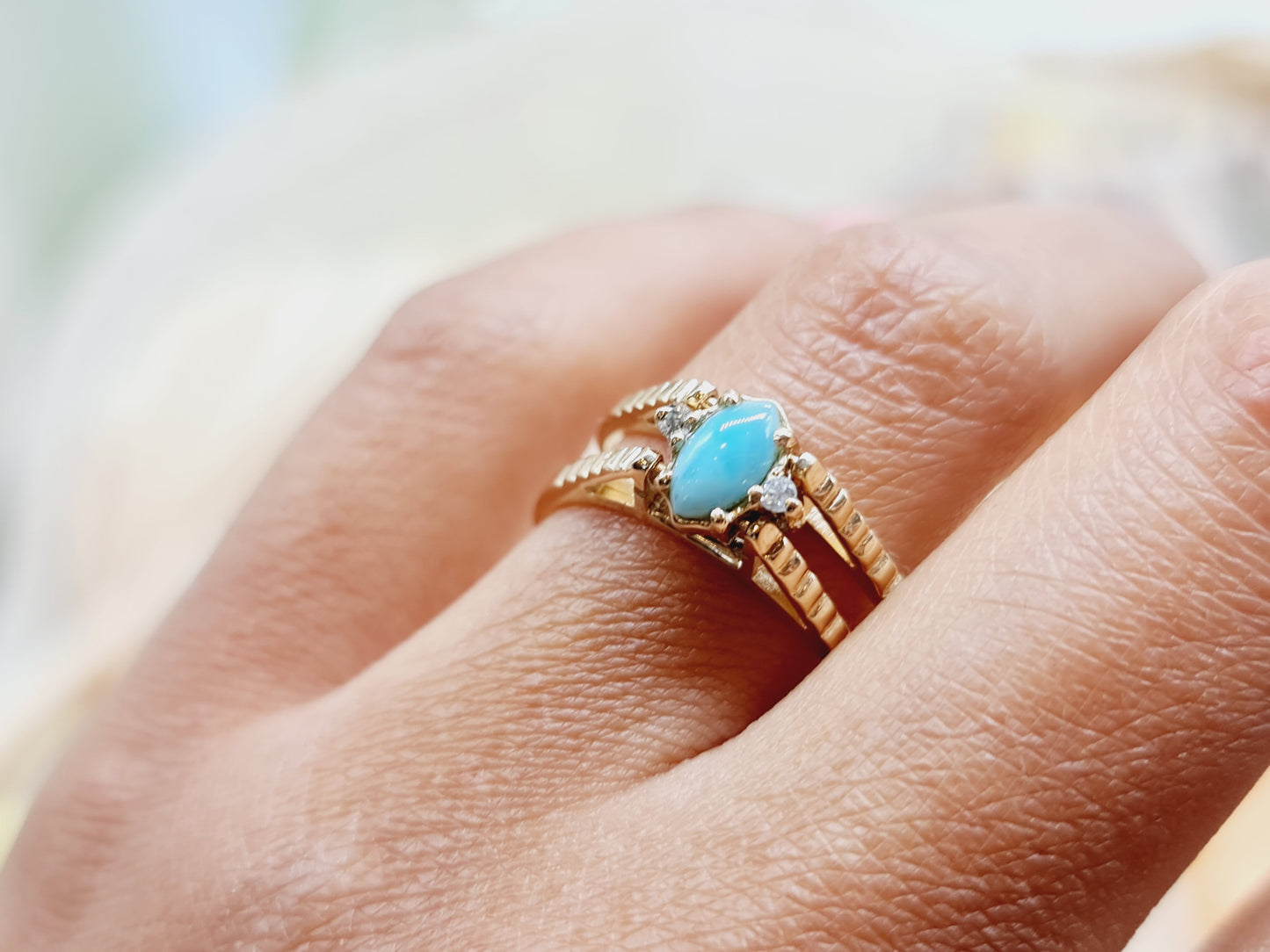 Wechselring Laminar Onyx Brillanten 585 14 KT Gold Gr. 60