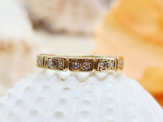 Ring Brillanten 585 14 KT Gr. 54