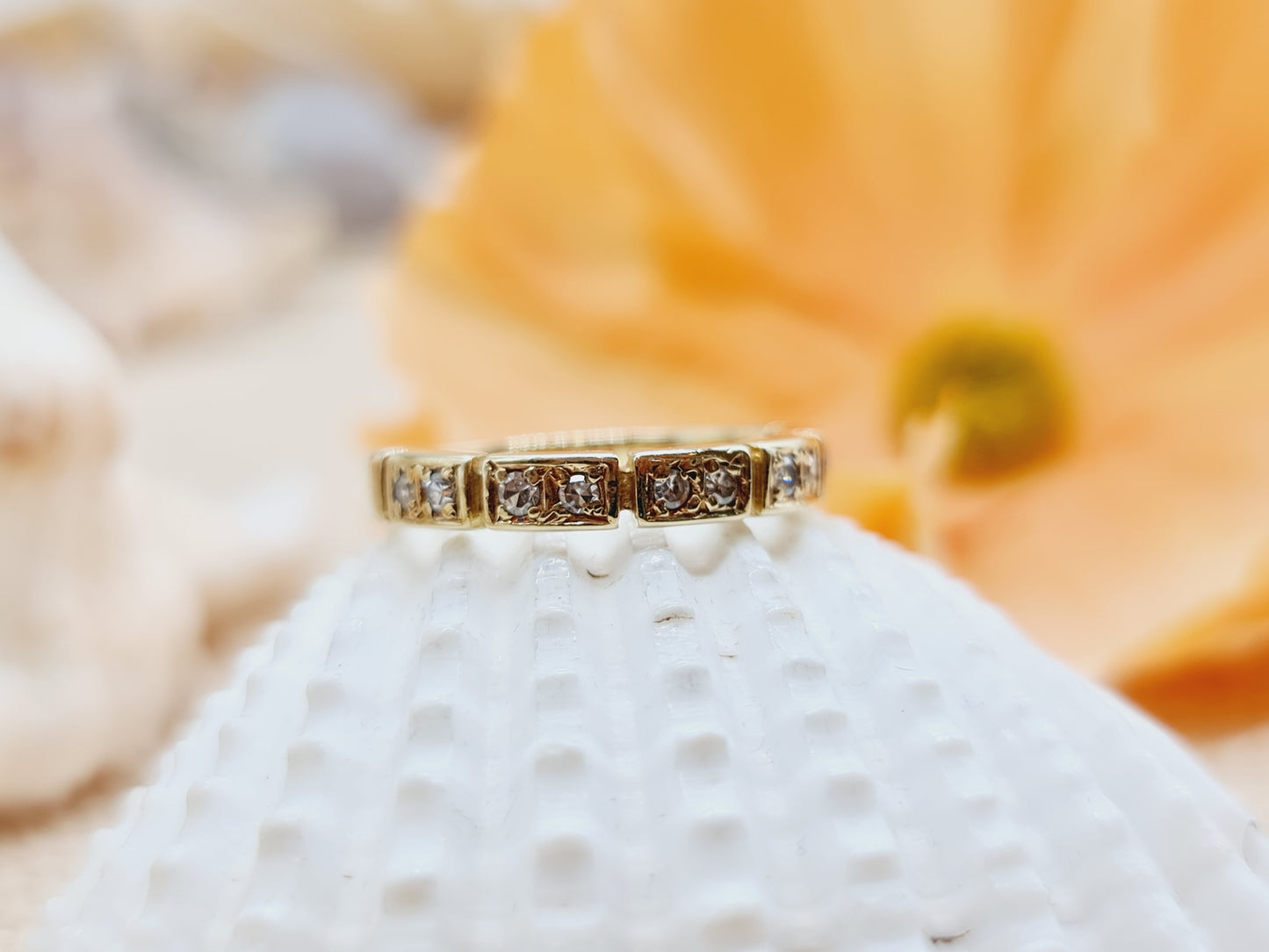 Ring Brillanten 585 14 KT Gr. 54