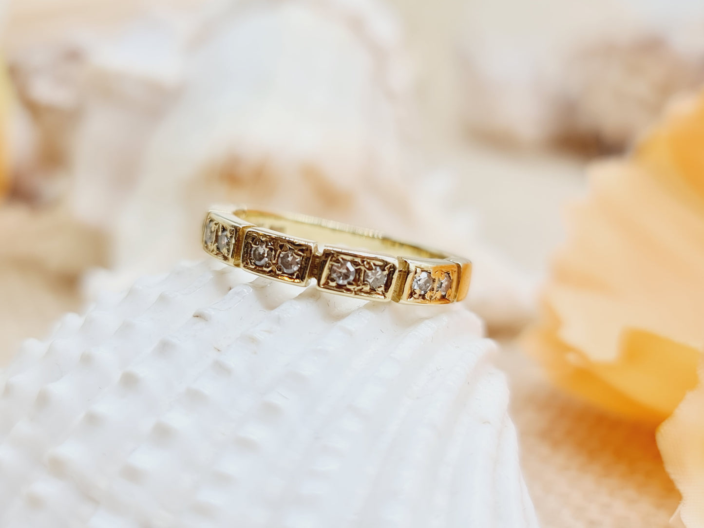Ring Brillanten 585 14 KT Gr. 54