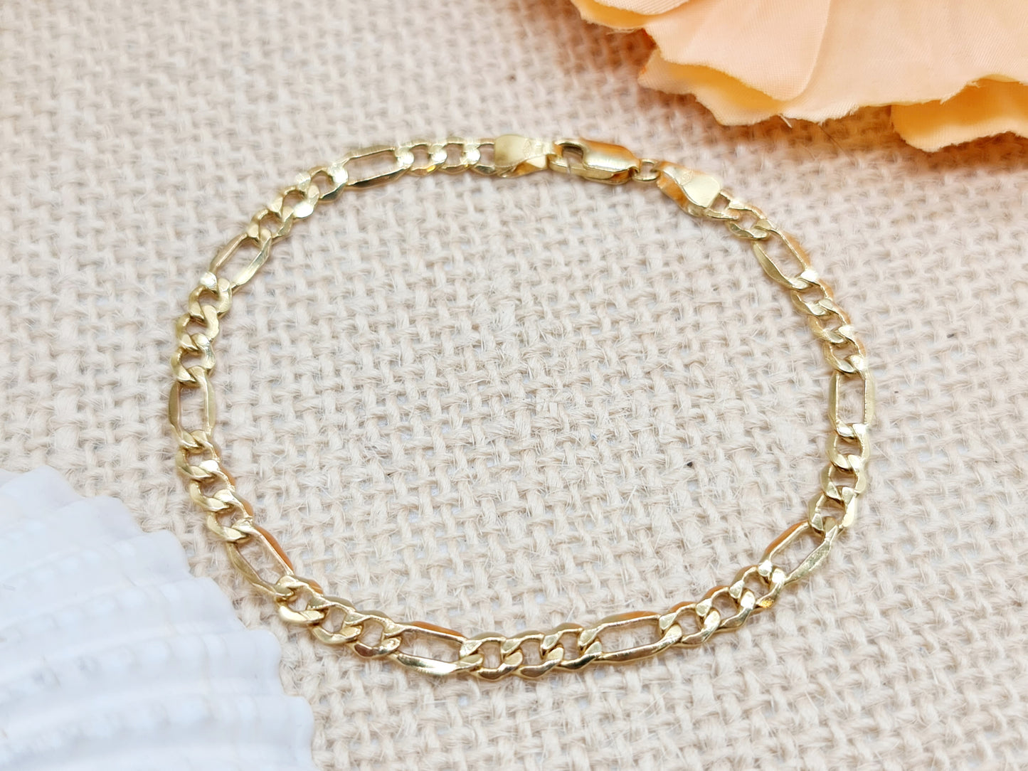 Armband Figaro 4,2mm 18,5cm 585 14 KT Gold