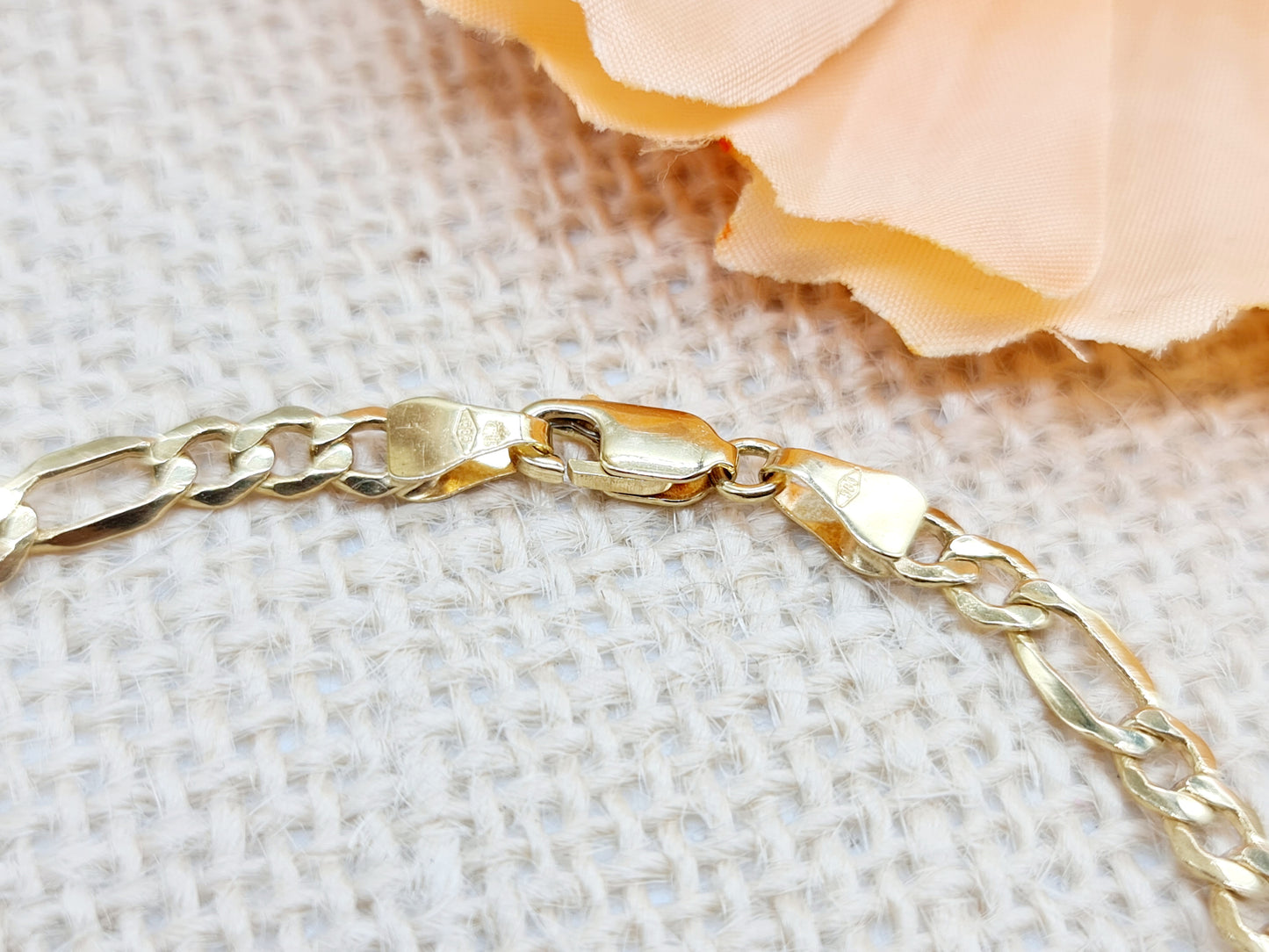 Armband Figaro 4,2mm 18,5cm 585 14 KT Gold