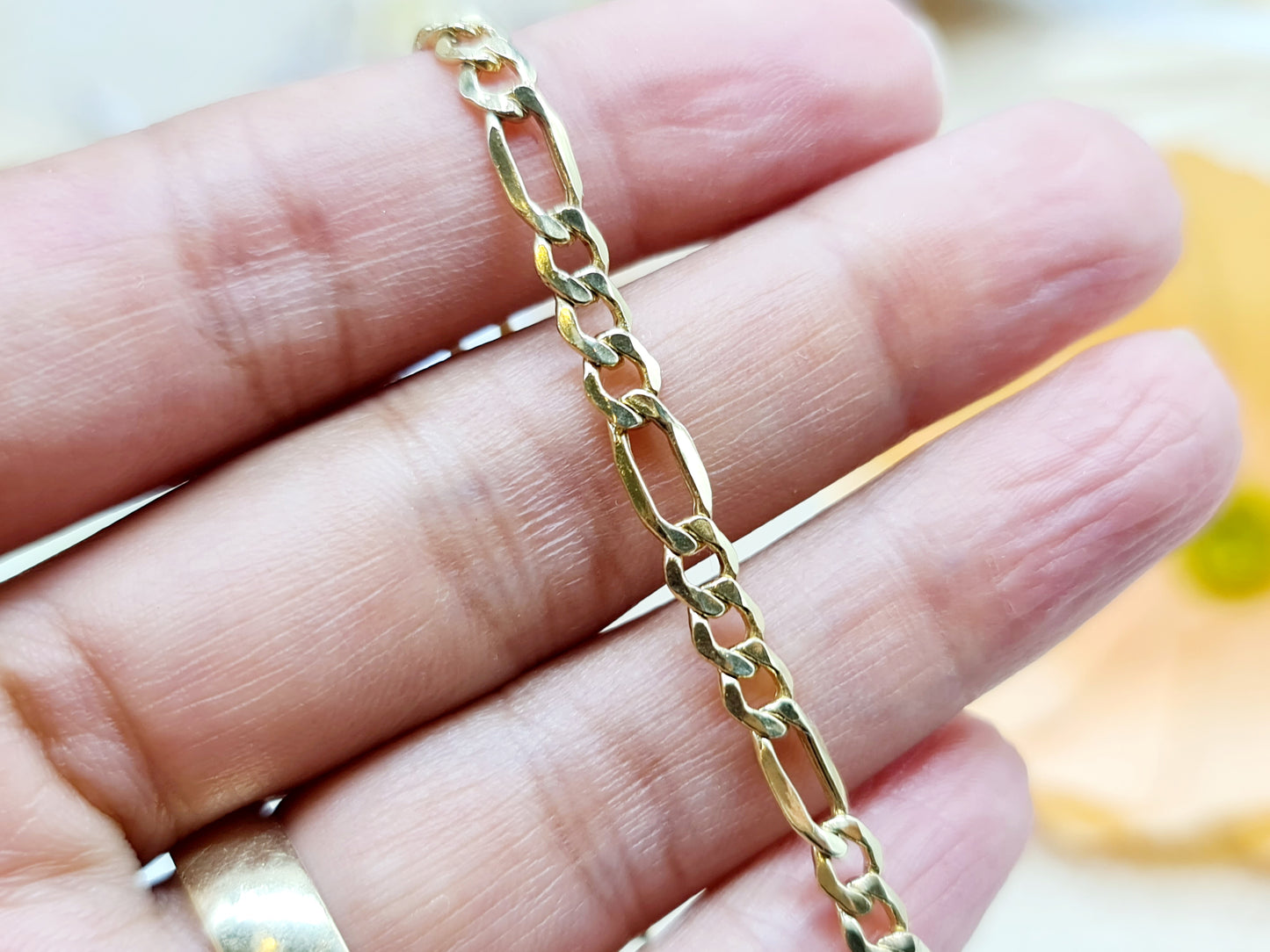 Armband Figaro 4,2mm 18,5cm 585 14 KT Gold