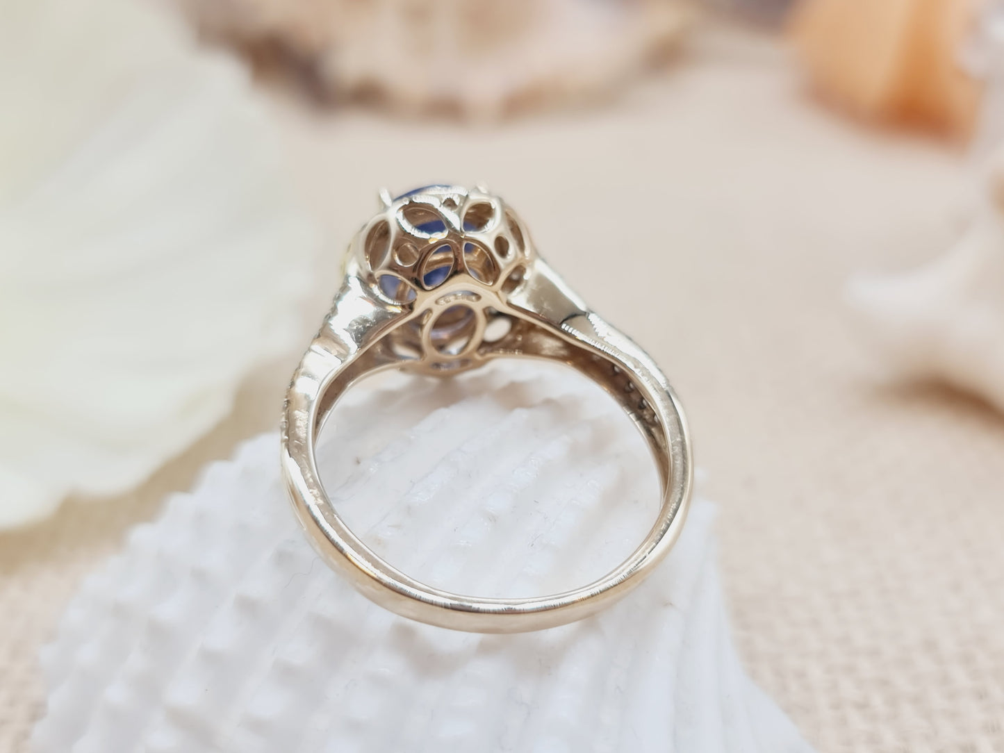 Ring Tansanit Brillanten 585 14 KT Gold Gr. 64