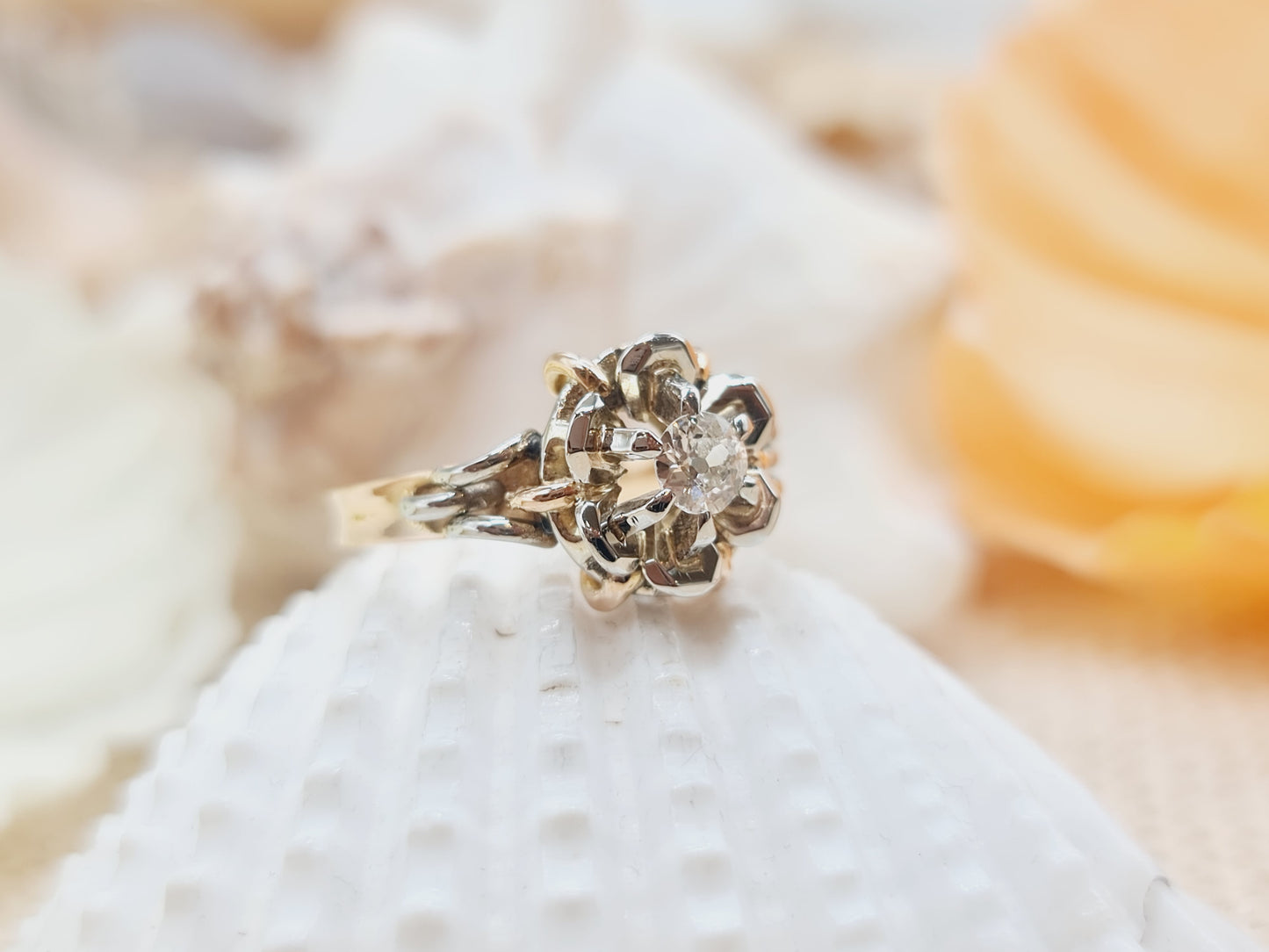 Ring Brillant 750 18 KT Gold Gr. 57
