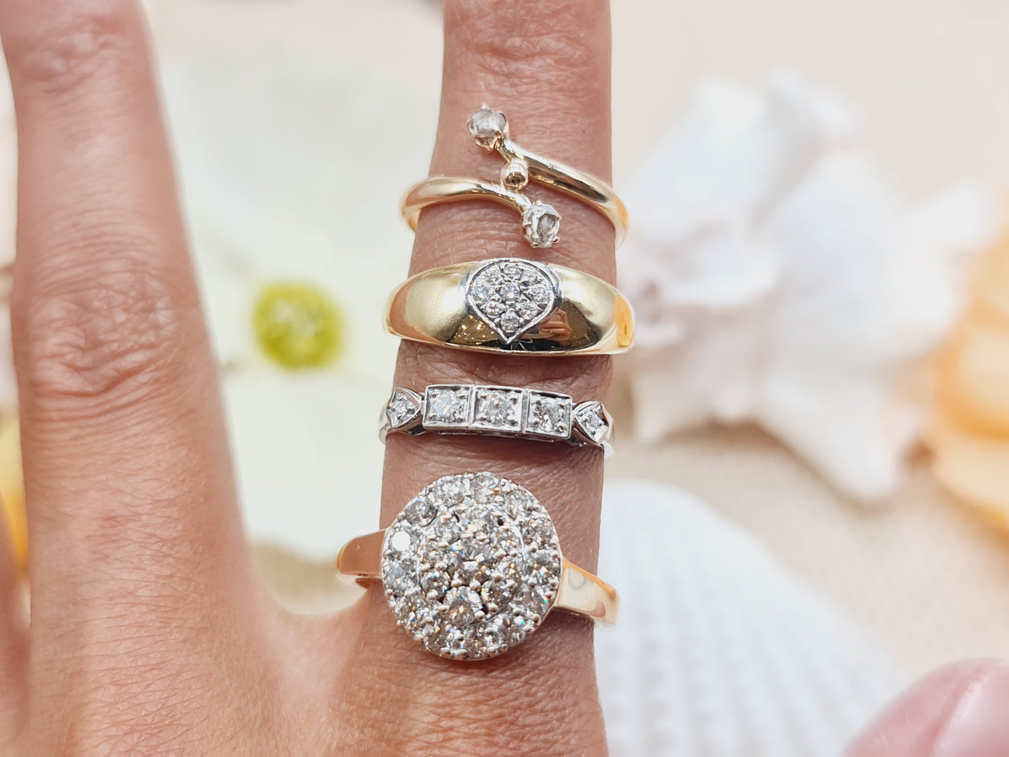 Ring Diamanten 750 18 KT Gold Gr. 54