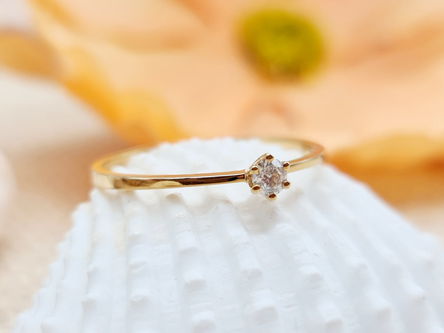 Verlobungsring Brillant 585 14 KT Gold Gr. 58