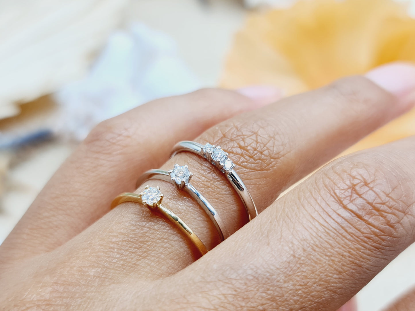Verlobungsring Brillant 585 14 KT Gold Gr. 58