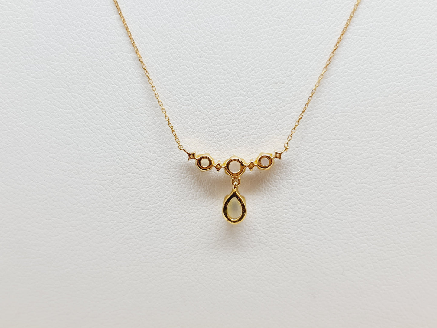 Collier Opale Brillanten 42,5cm 750 18 KT Gold