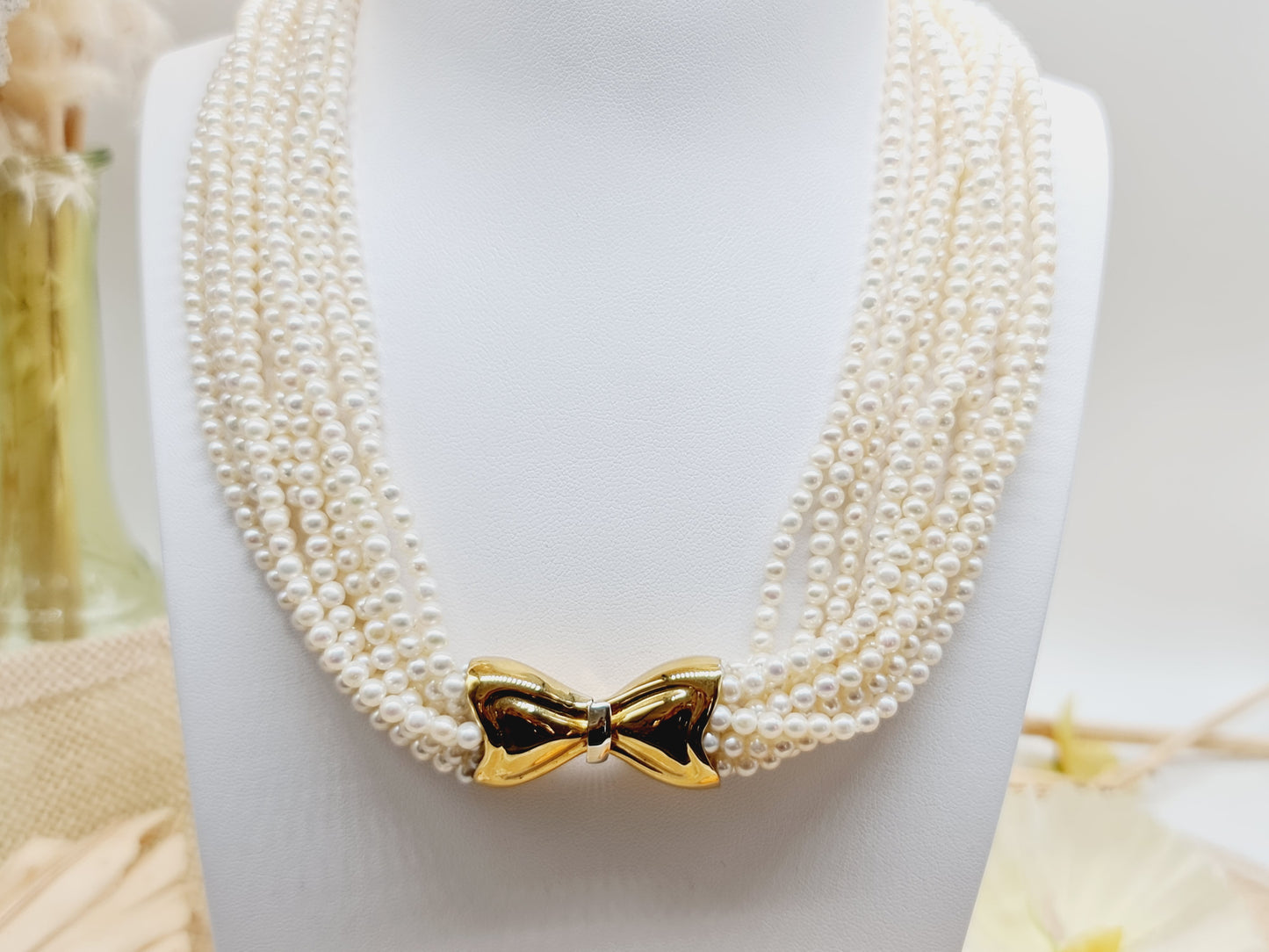 Collier Perlen 20mm 45cm 750 18 KT Gold