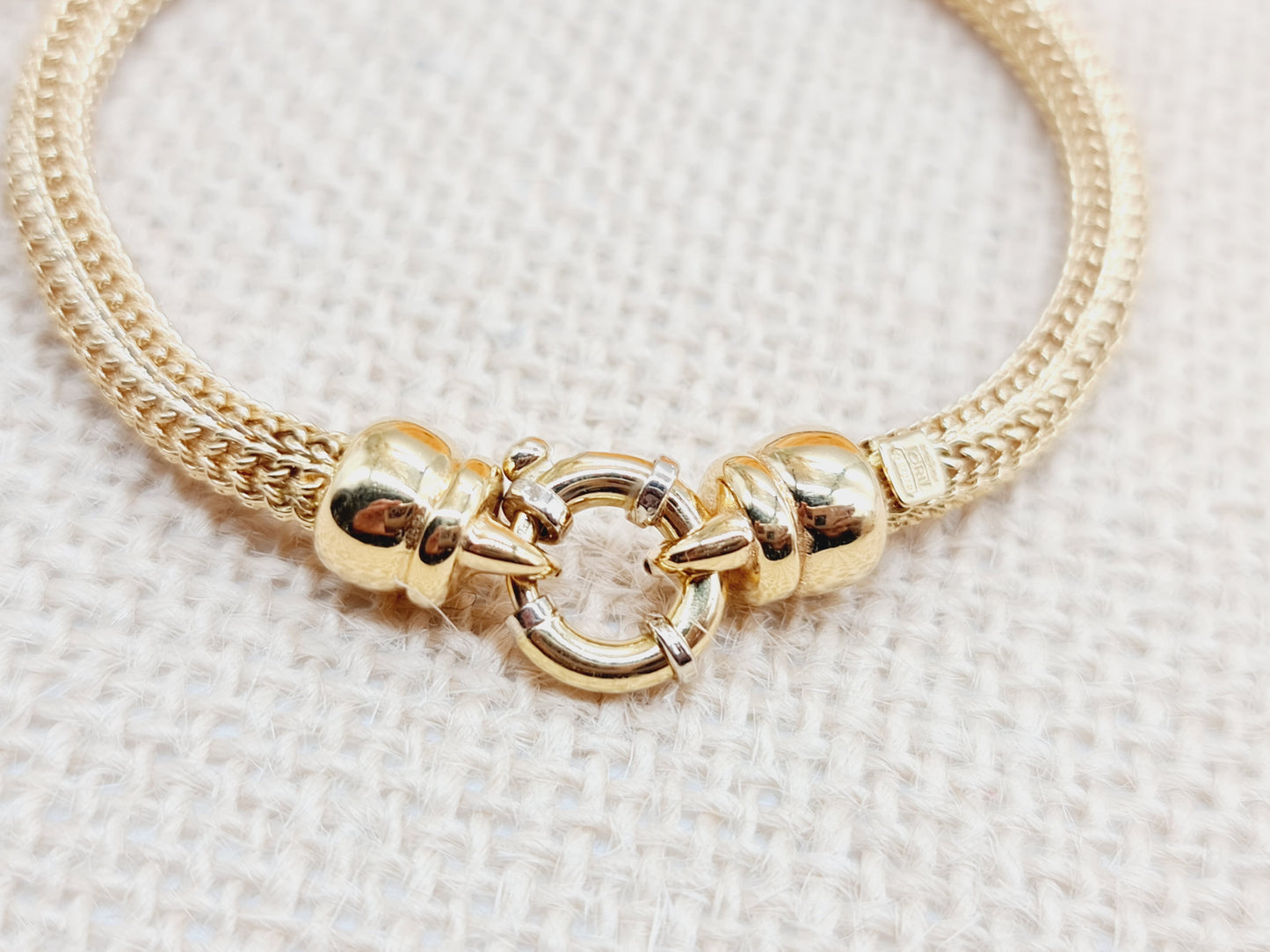 Armband Schlange 5mm 19cm 750 18 KT Gold