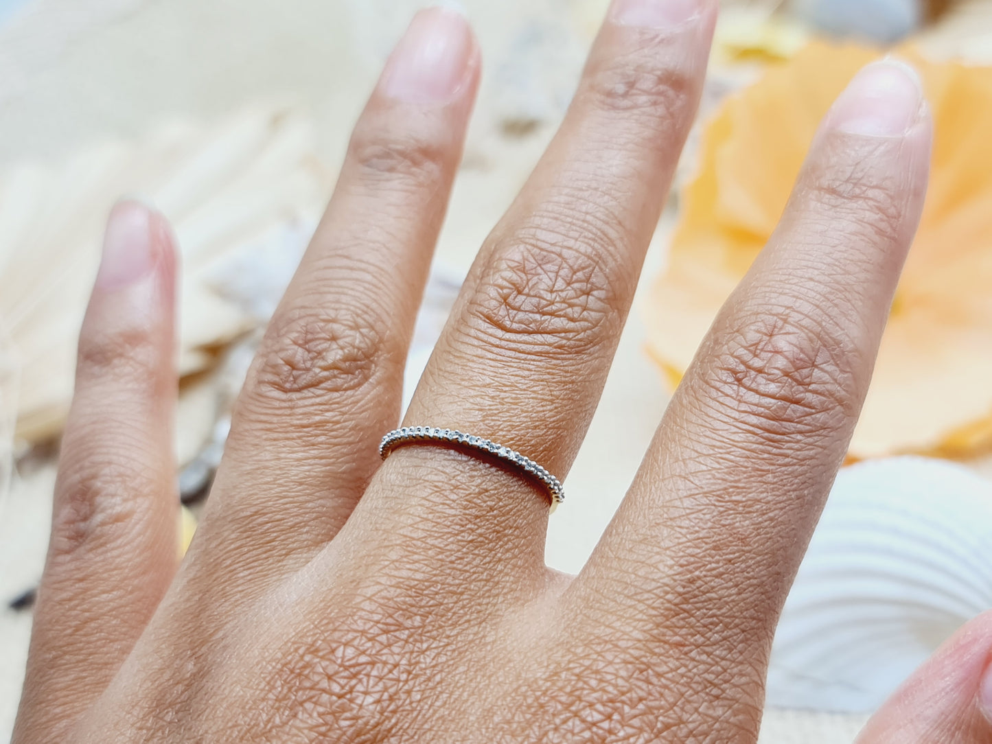Ring Brillanten 375 9 KT Gold Gr. 52