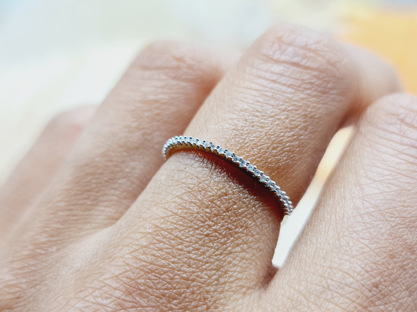 Ring Brillanten 375 9 KT Gold Gr. 52