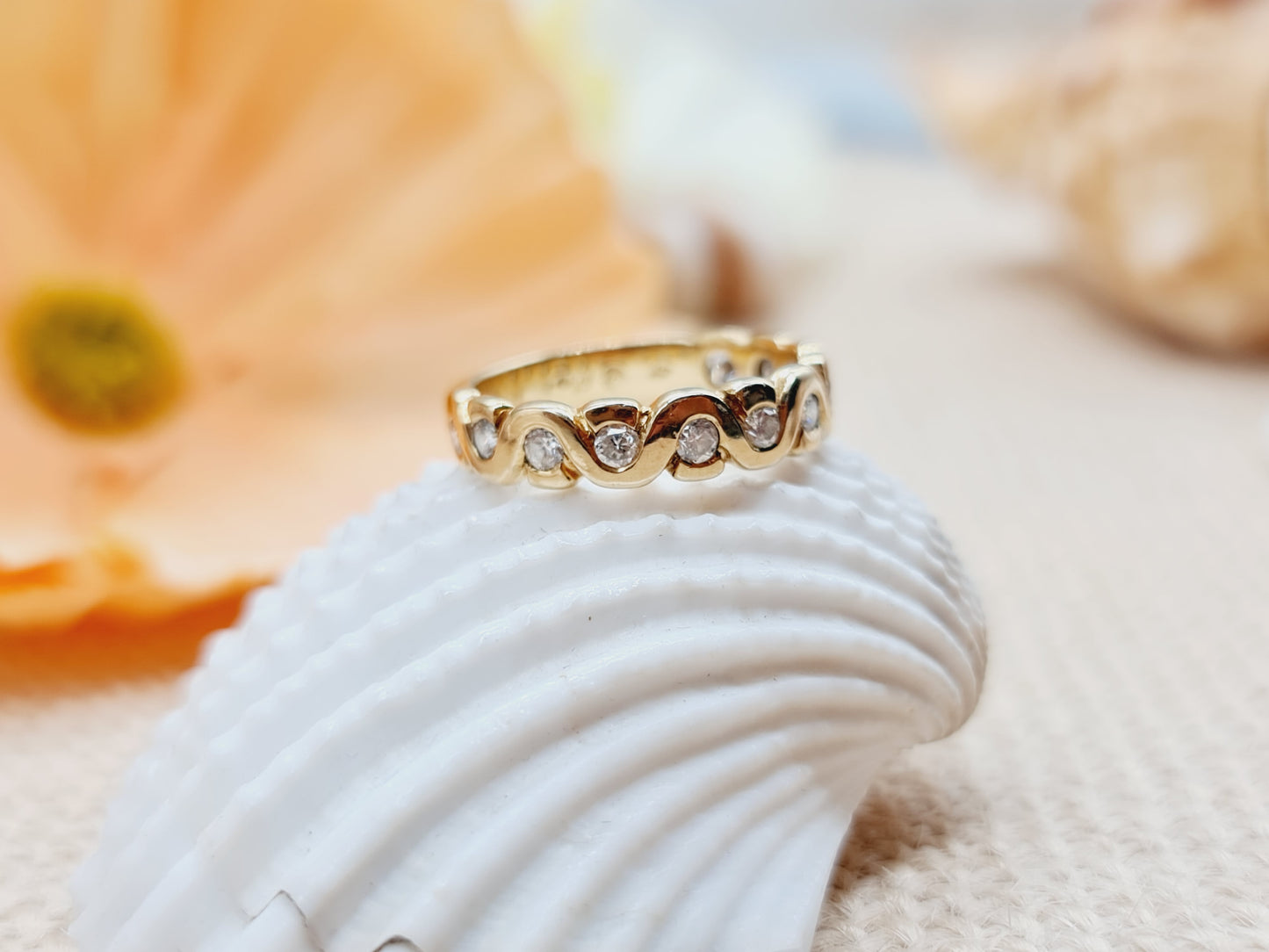 Ring Brillanten 750 18 KT Gold Gr. 53
