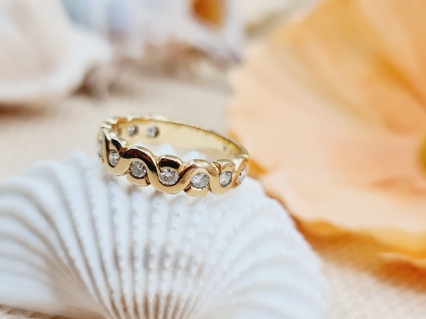 Ring Brillanten 750 18 KT Gold Gr. 53