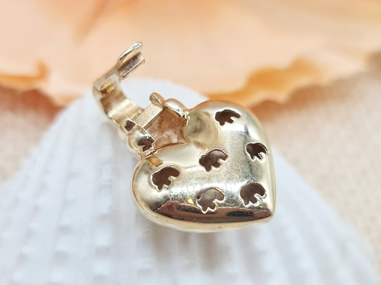 Anhänger Elefant Brillanten 585 14 KT Gold