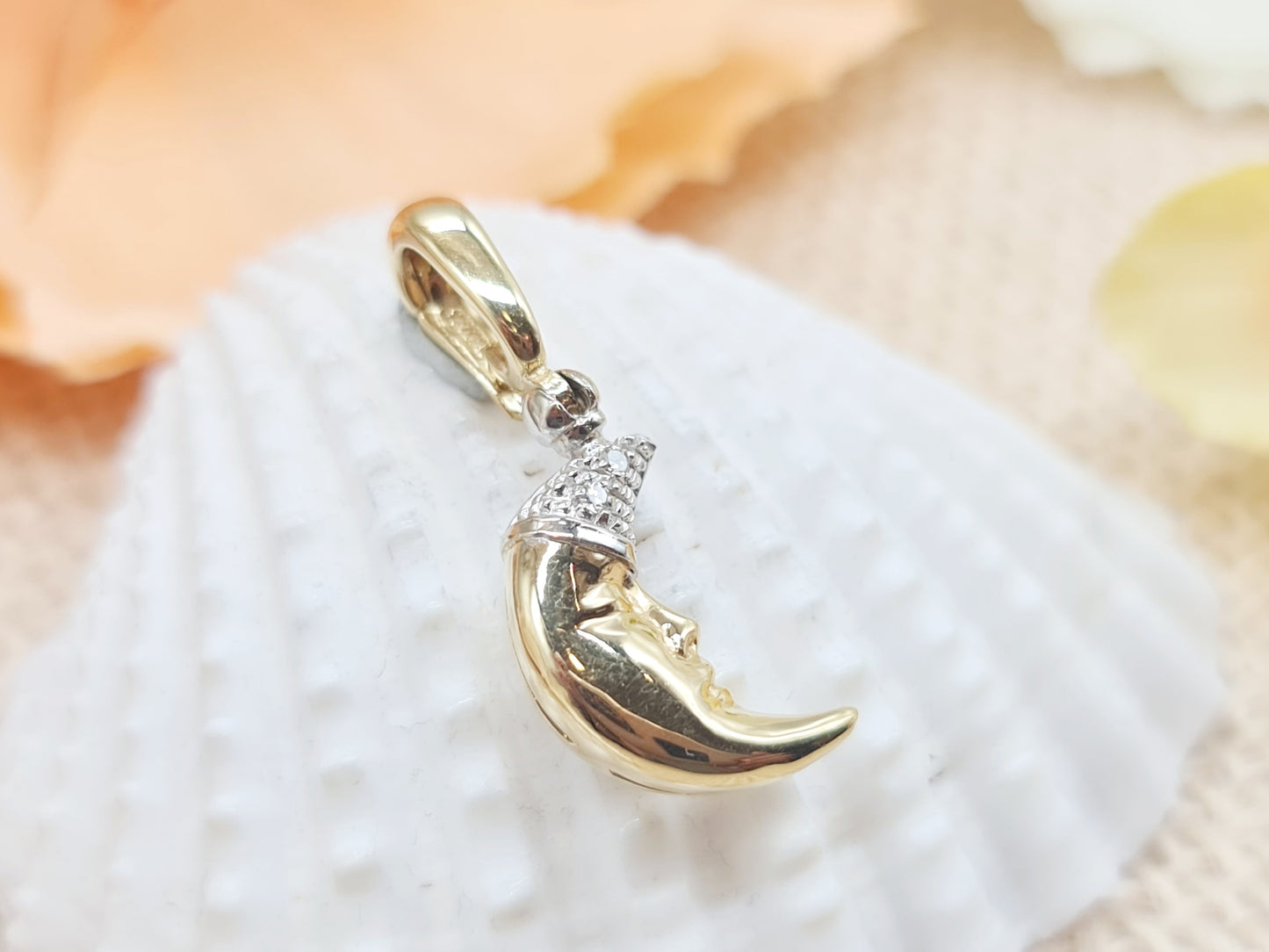 Anhänger Chimento Moon Brillanten 750 18 KT Gold