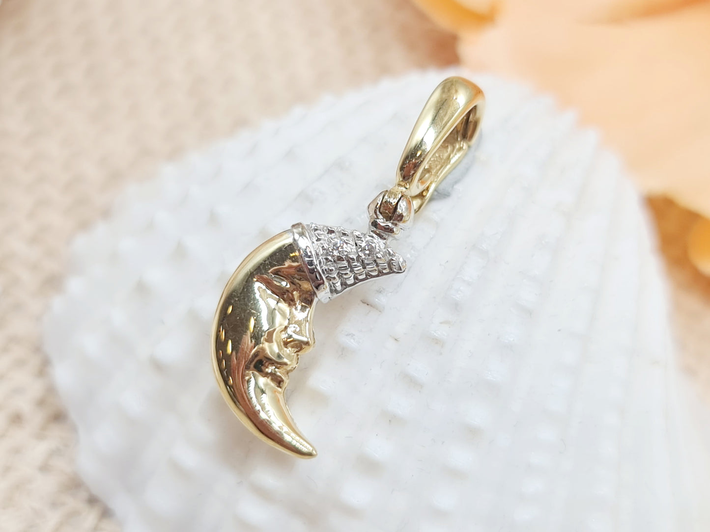 Anhänger Chimento Moon Brillanten 750 18 KT Gold