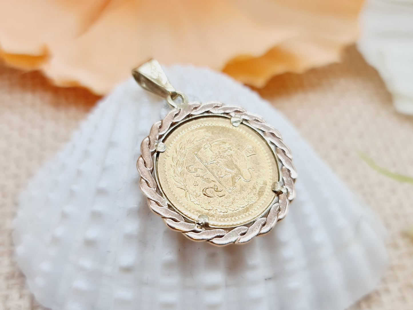 Anhänger 1/4 Pahlavi Iran 585 14 KT Gold