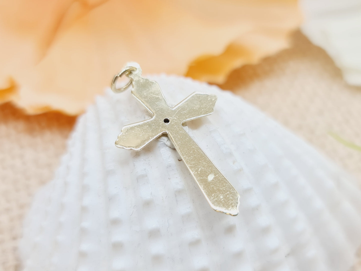 Anhänger Kreuz Emaille 585 14 KT Gold