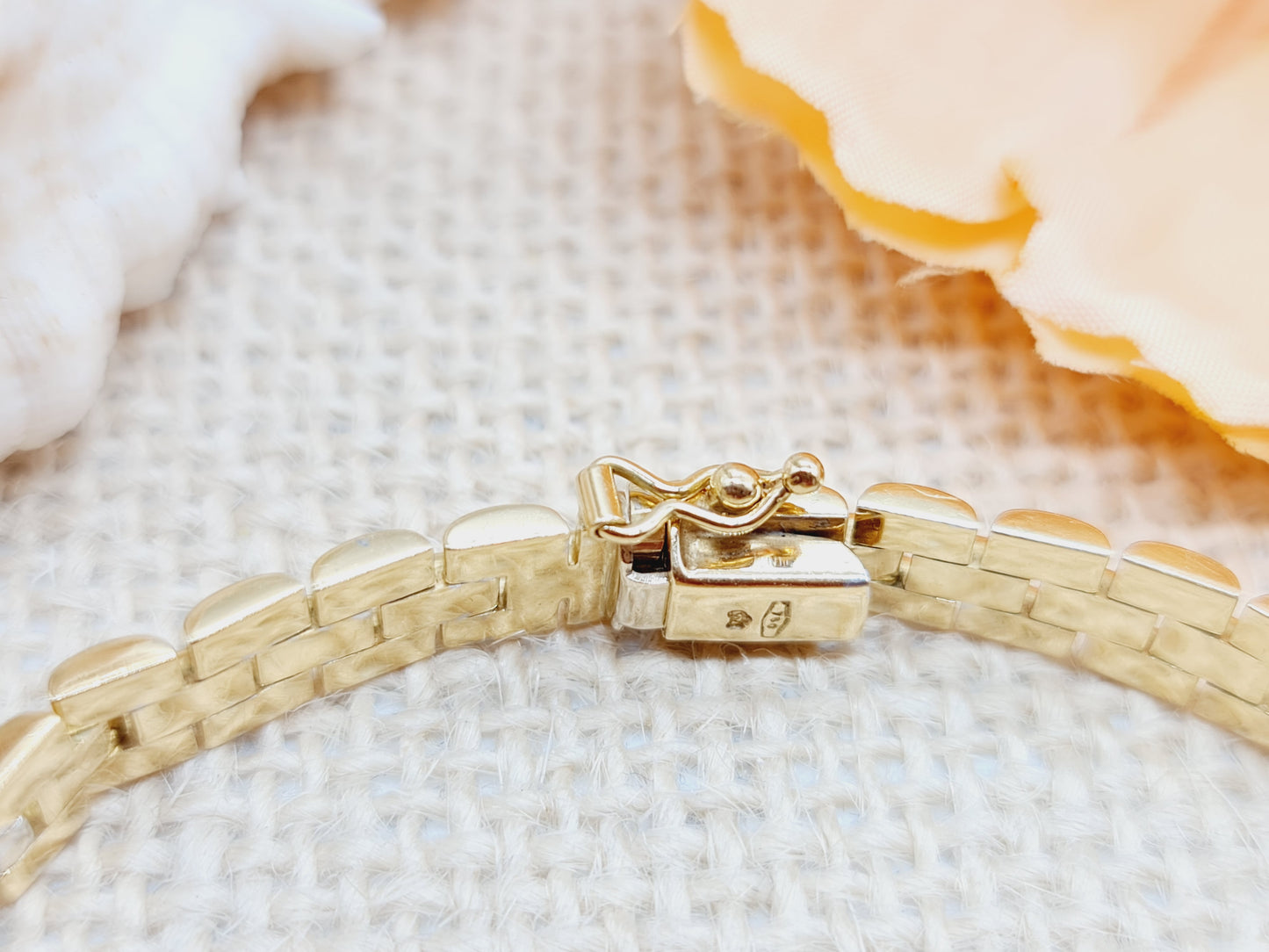 Armband Brillanten 750 18 KT bicolor Gold