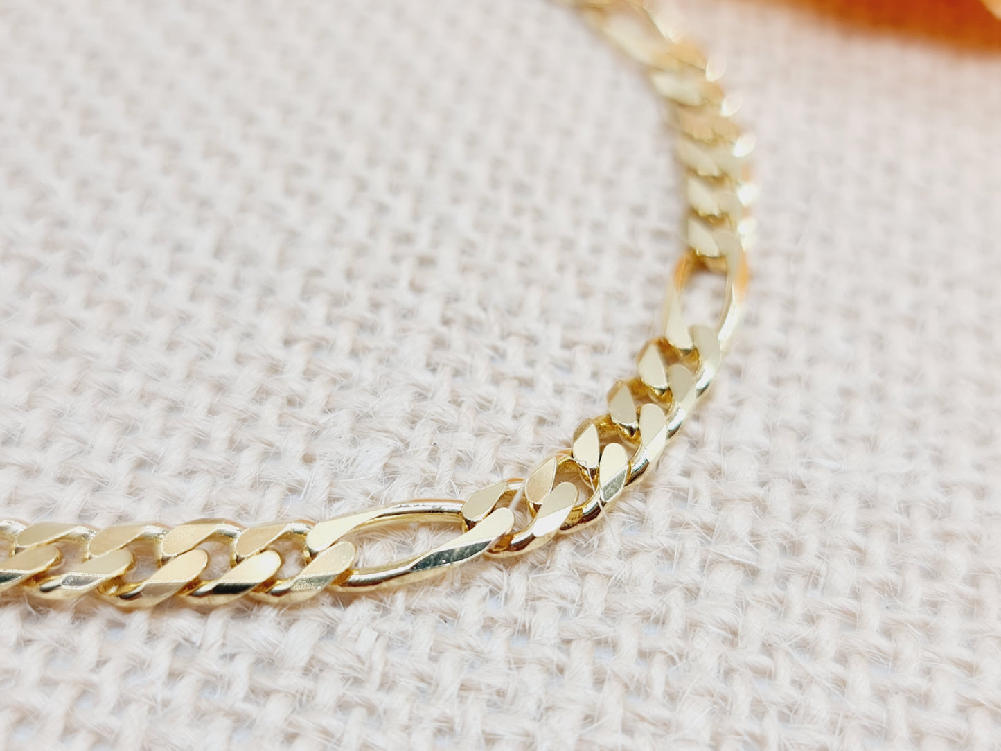 Armband Figaro 4,5mm 21cm 333 8 KT Gold