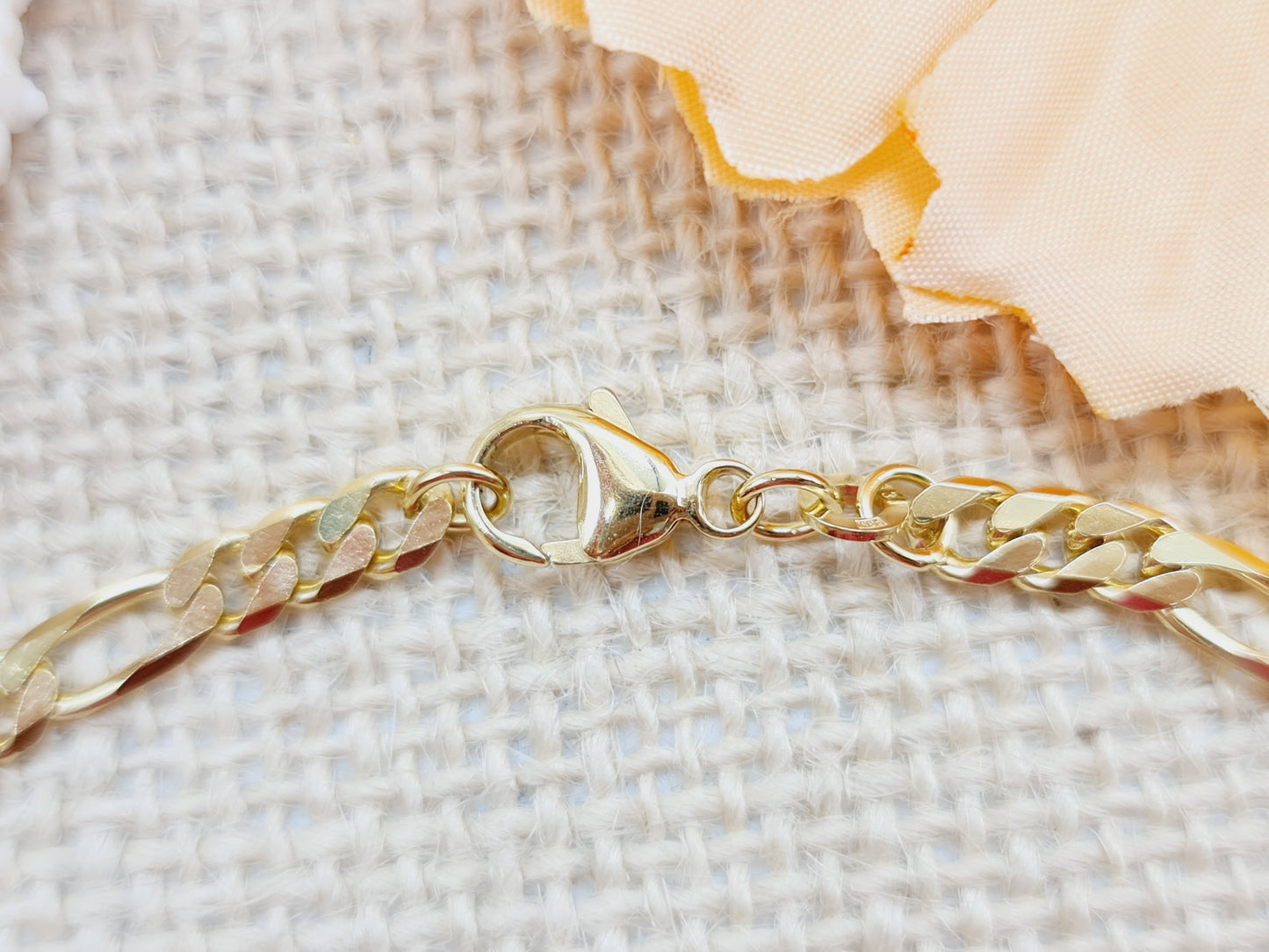 Armband Figaro 4,5mm 21cm 333 8 KT Gold