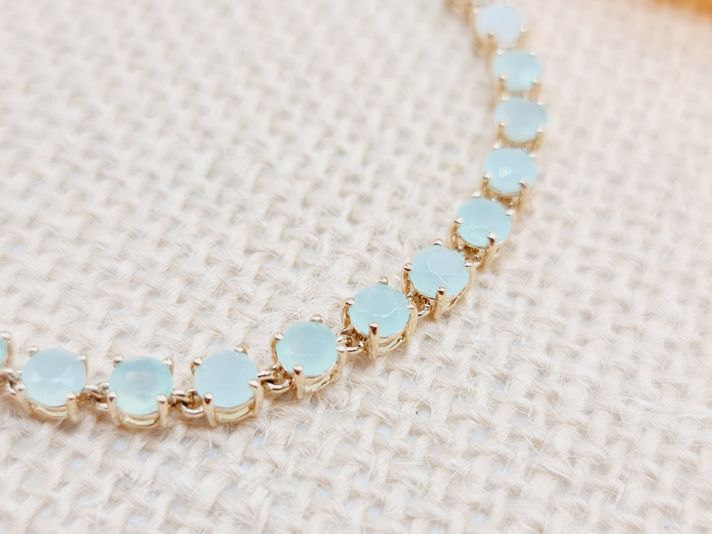 Armband Tennis Paraiba Opal 585 14 KT Gold