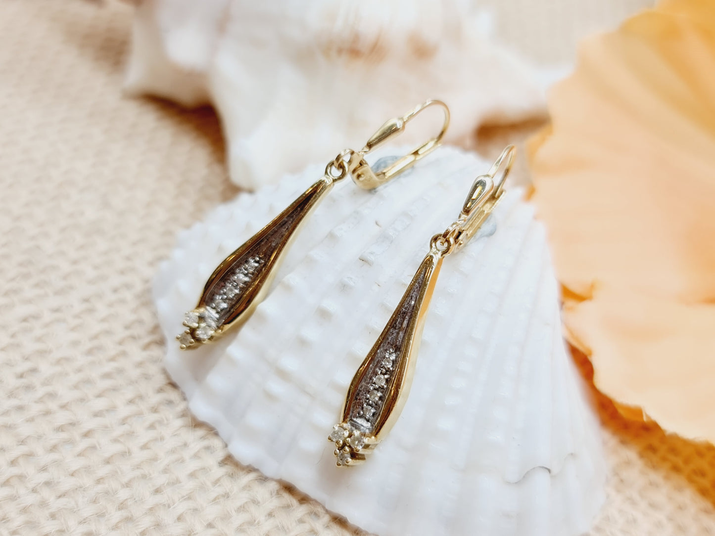 Ohrringe Brillanten 585 14 KT Gold