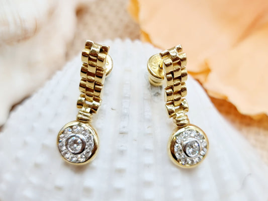 Ohrringe Brillanten 750 18 KT Gold