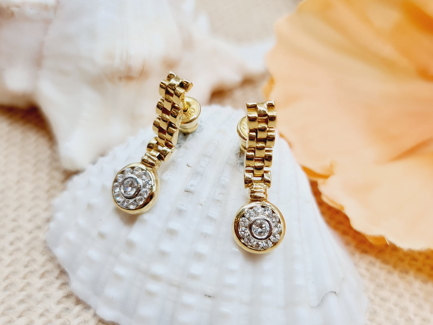 Ohrringe Brillanten 750 18 KT Gold