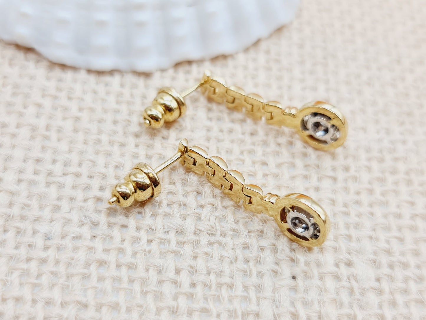 Ohrringe Brillanten 750 18 KT Gold