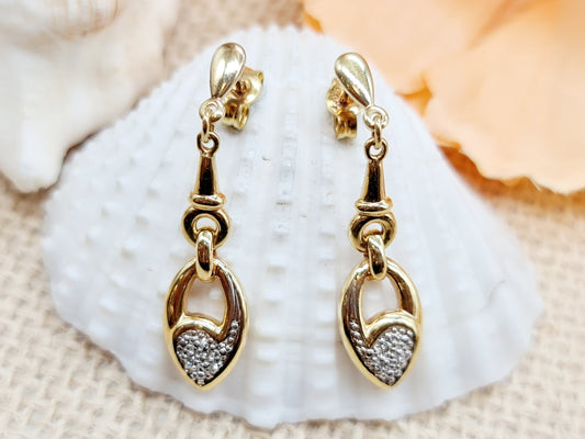 Ohrringe Brillanten 585 14 KT Gold