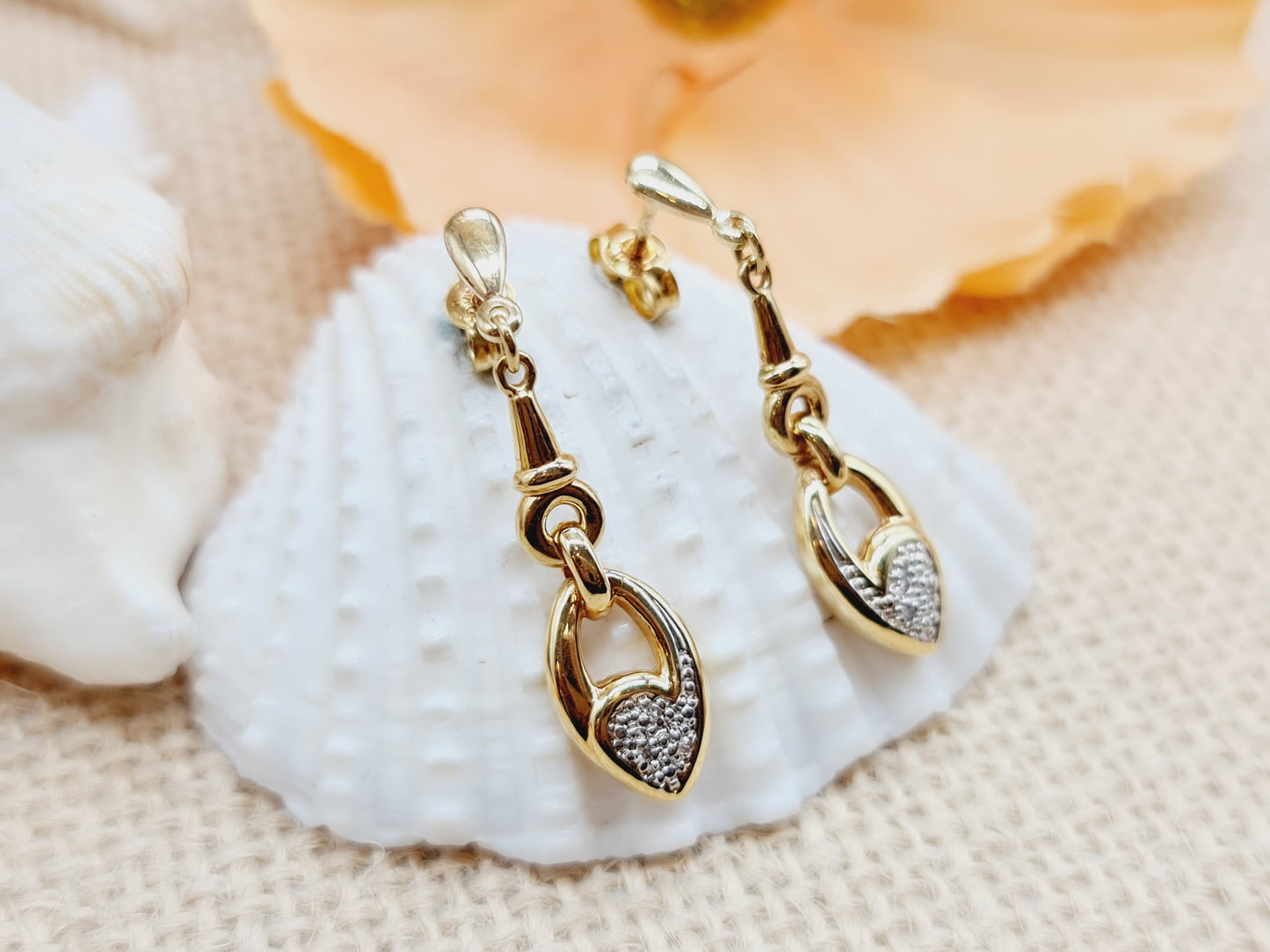 Ohrringe Brillanten 585 14 KT Gold
