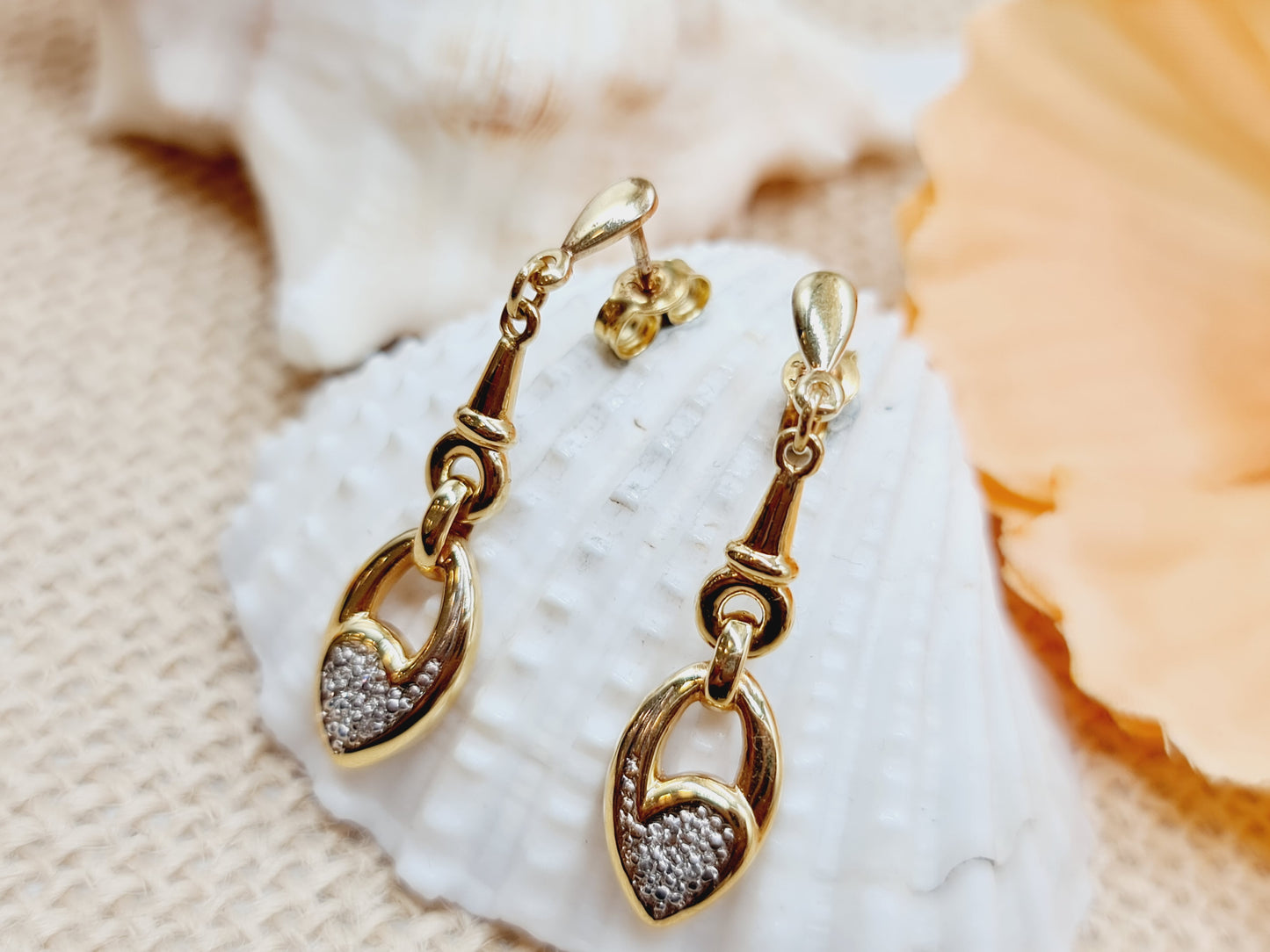 Ohrringe Brillanten 585 14 KT Gold