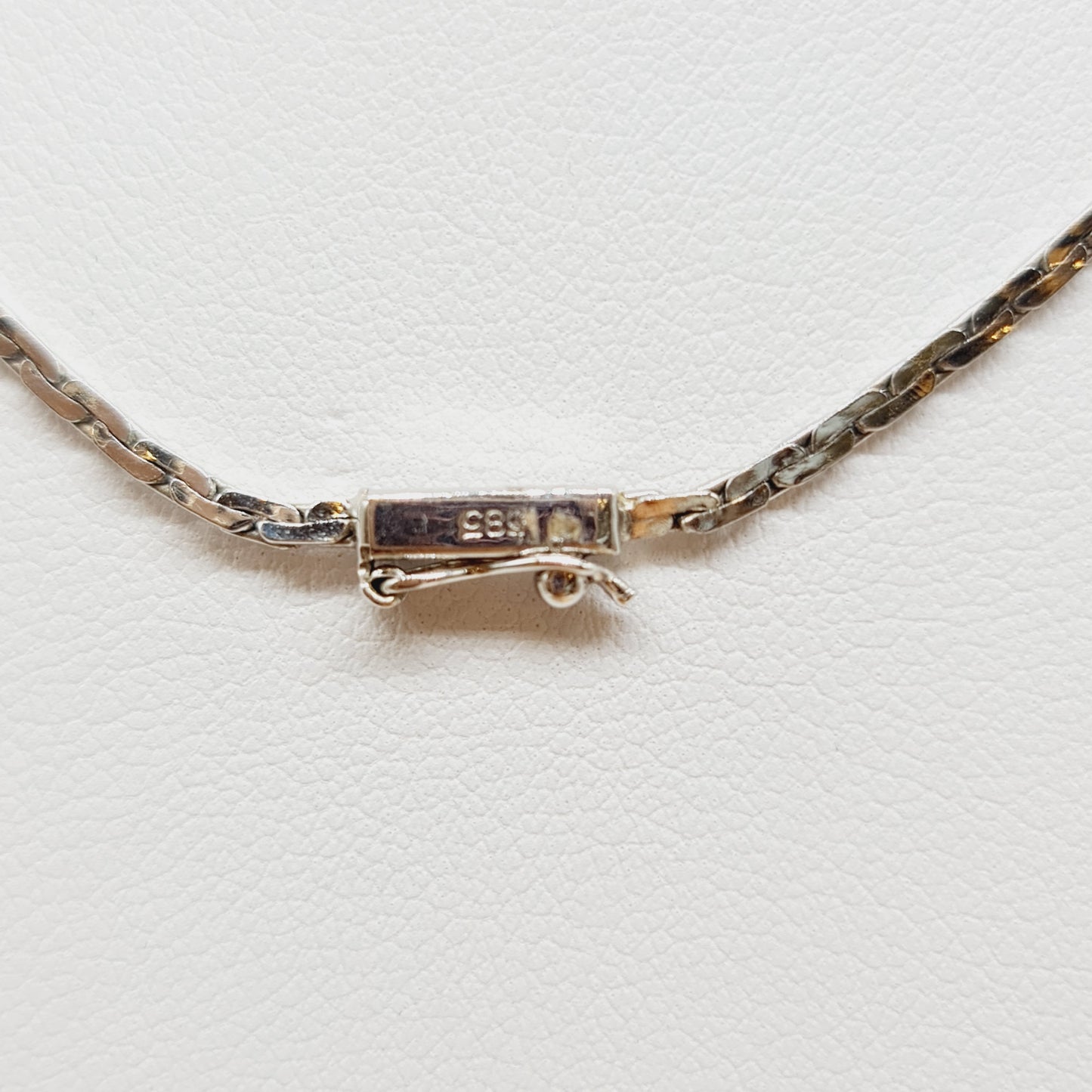 Collier Safire Brillanten 41cm 585 14 KT Gold