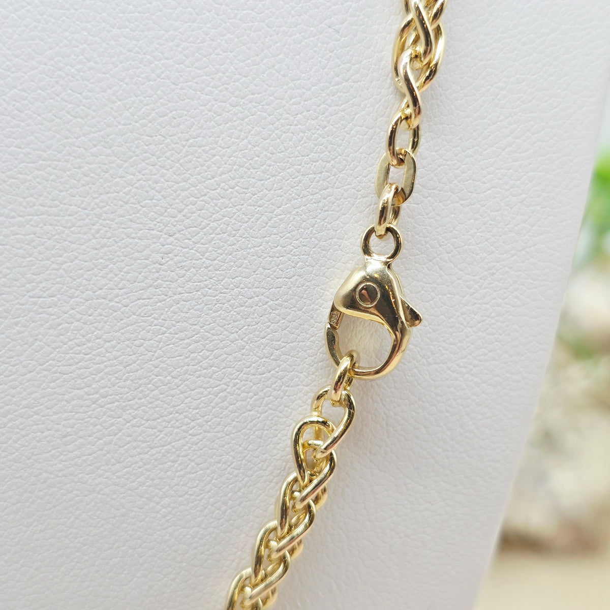Gold Kette 585 14kt Fuchsschwanz 50cm/4,3mm 32,68g