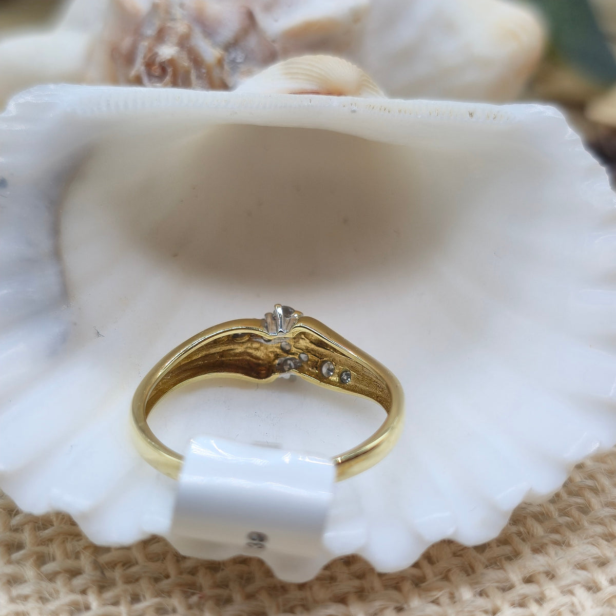 Ring Gold 585 14 KT Brillanten Gr: 60