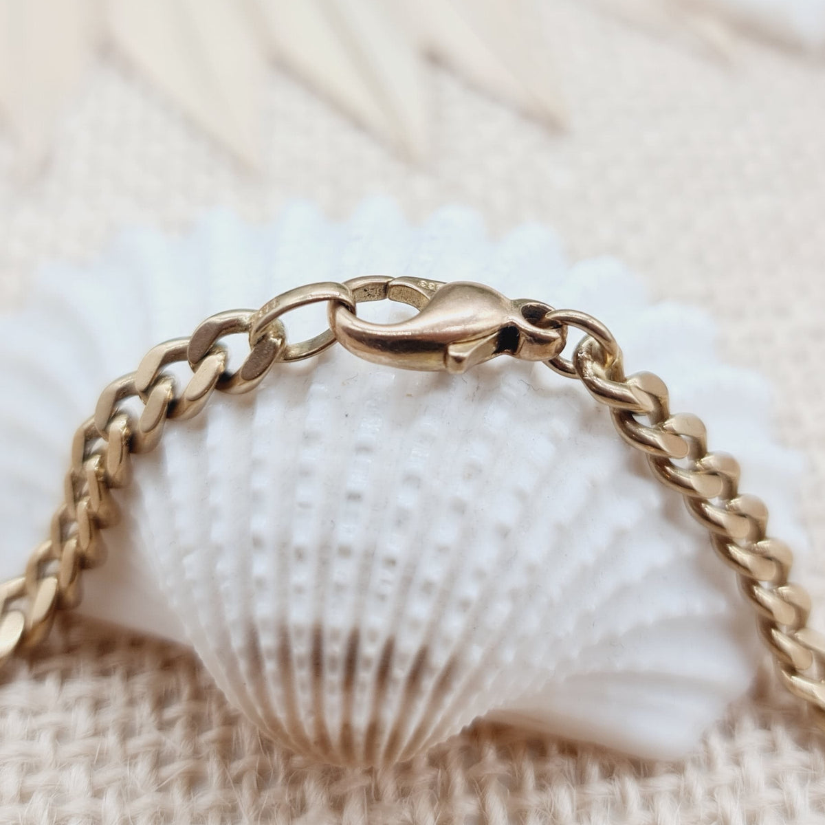 Armband Gold 333 8kt Panzer 19,5cm