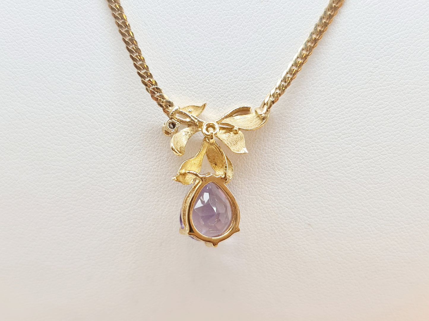 Collier Diamant Amethyst 333 8 KT Gold