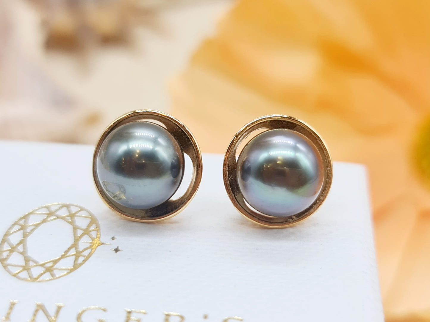 Ohrringe Ohrstecker Tahitiperlen 375 9 KT Gold