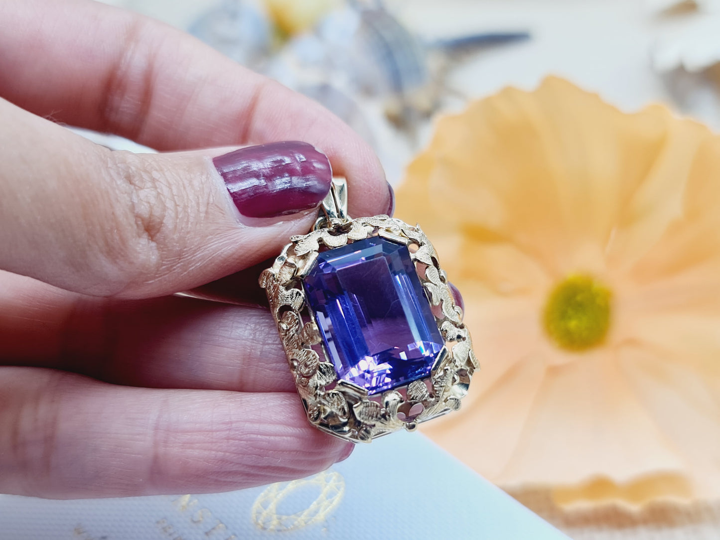 Anhänger Amethyst 585 14 KT Gold