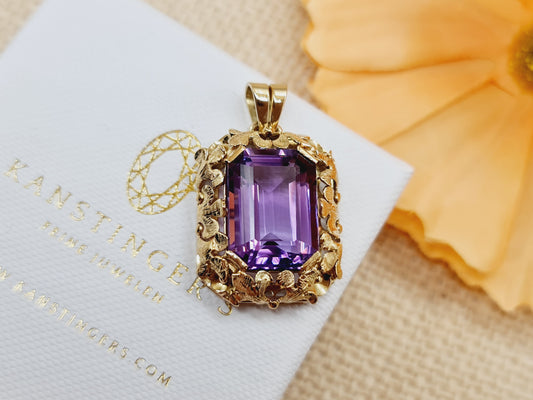 Anhänger Amethyst 585 14 KT Gold
