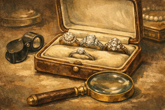 Vintage-Ringe mit Brillanten richtig wählen