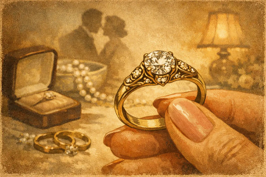 Vintage-Verlobungsring aus Echtgold wählen