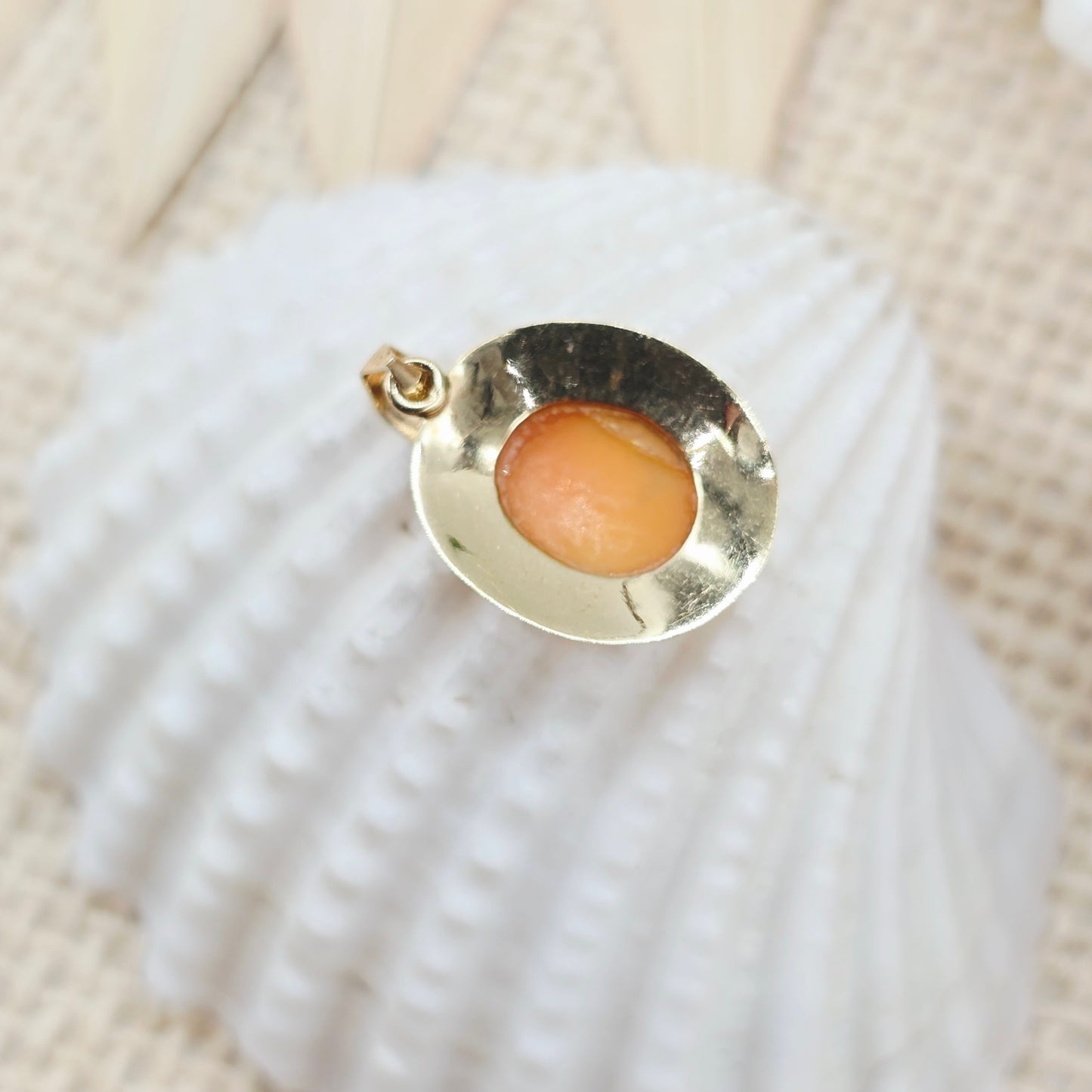 Anhänger Gold 375 9kt Gemme Gr: 22*13mm