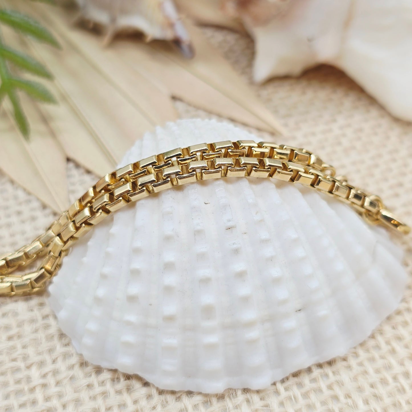 Collier Gold Venezianer 46cm 585 14 KT mit Brillanten Verschluss