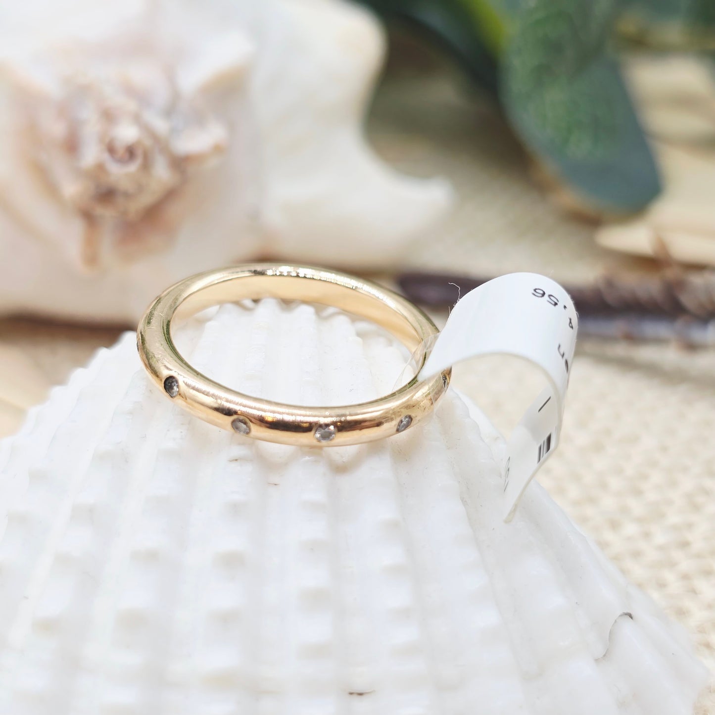 Ring Gold 750 18 KT 12 Brillanten Gr: 55