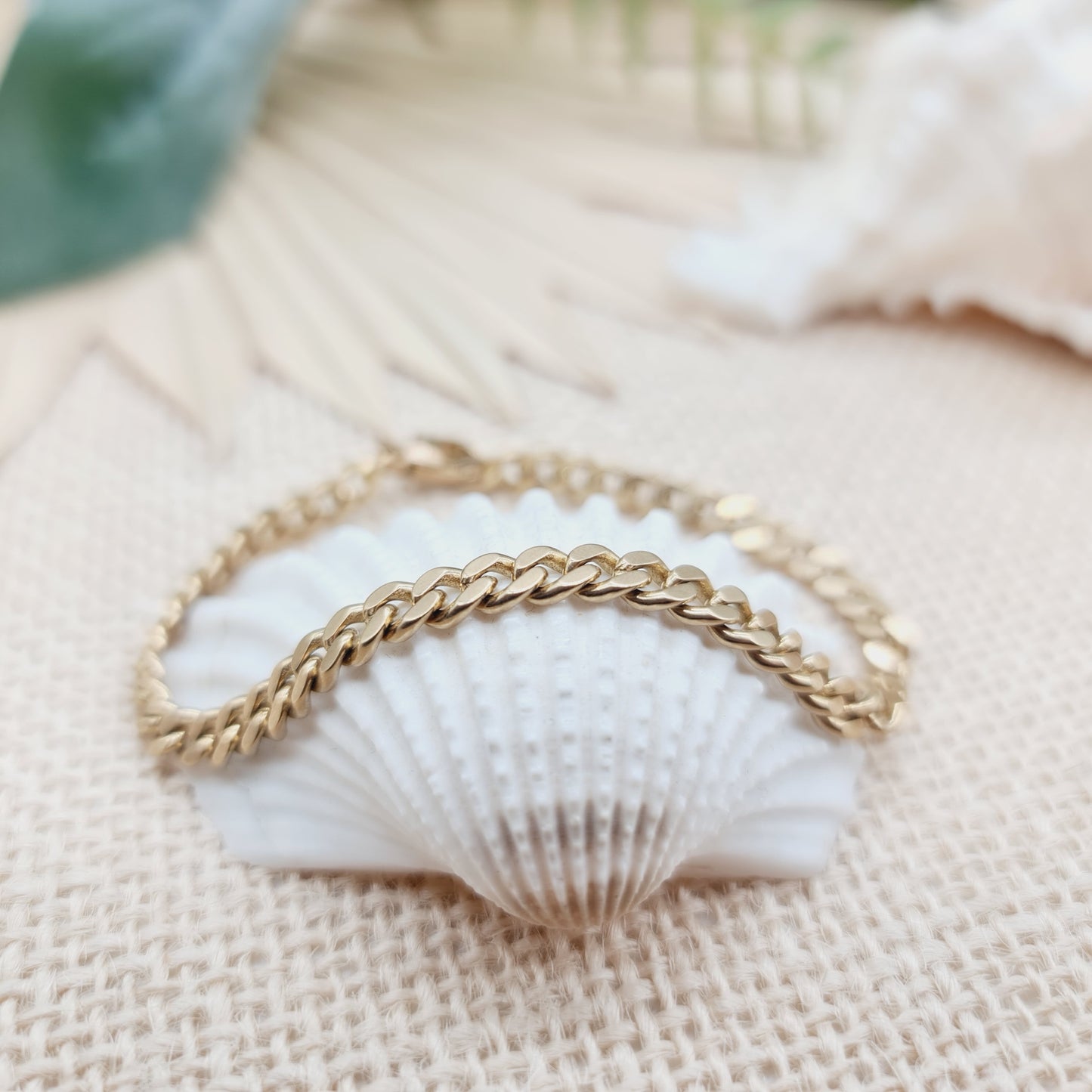 Armband Gold 333 8kt Panzer 19,5cm