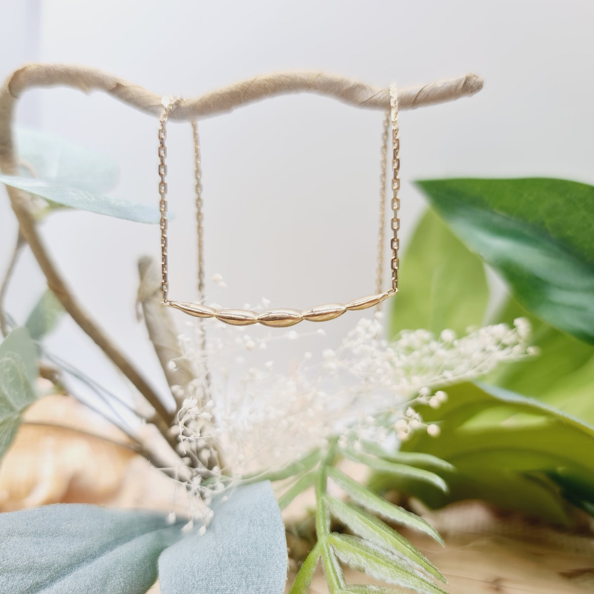 Collier Gold 333 8kt Ovale Glieder Länge: 42cm